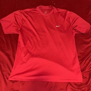 Red Nike shirt